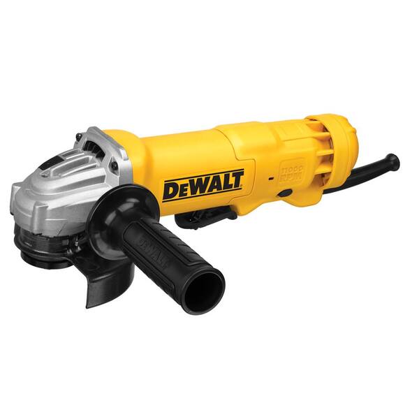 DEWALT - 8 Amp 1 in. Corded SDS-plus L-Shape Concrete/Masonry Rotary Hammer with SHOCKS, Case and Bonus 4-1/2 in. Angle Grinder
