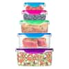 LEXI HOME Jumbo 5-Piece Lock and Seal Round Food Storage Container Set  MW2937 - The Home Depot