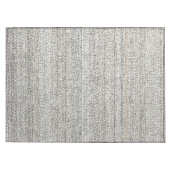 Addison Rugs Chantille ACN576 Ivory 1 ft. 8 in. x 2 ft. 6 in. Machine Washable Indoor/Outdoor Geometric Area Rug