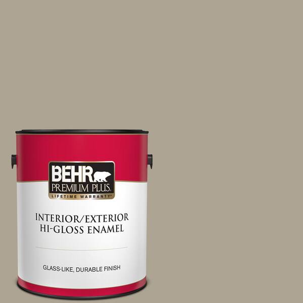 BEHR PREMIUM PLUS 1 gal. #730D-4 Garden Wall Hi-Gloss Enamel Interior/Exterior Paint