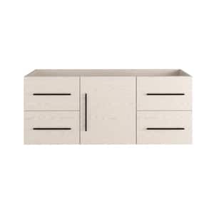 Napa 60 in. W x 20 in. D x 21 in. H Single Sink Bath Vanity Cabinet without Top in Natural Oak, Wall Mounted
