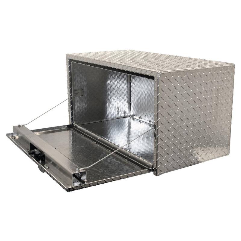 18 in. x 18 in. x 24 in. Diamond Plate Tread Aluminum Underbody Truck Tool Box