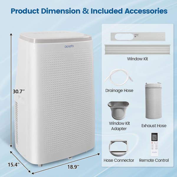 Edendirect 10,800 (DOE) BTU Portable Air Conditioner Cools