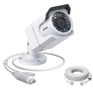 ZG1058D 4K 8MP PoE Wired Add-On IP Home Security Camera, Starlight Night Vision, Only Work with Same Brand NVR