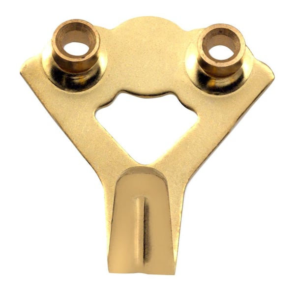 100 lb. Brass-Plated Steel Concrete-and-Brick Picture/Mirror Hanging Hook