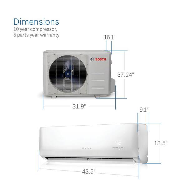 Bosch Max Performance ENERGY STAR 3 Zone 27 000 BTU 2.25 Ton