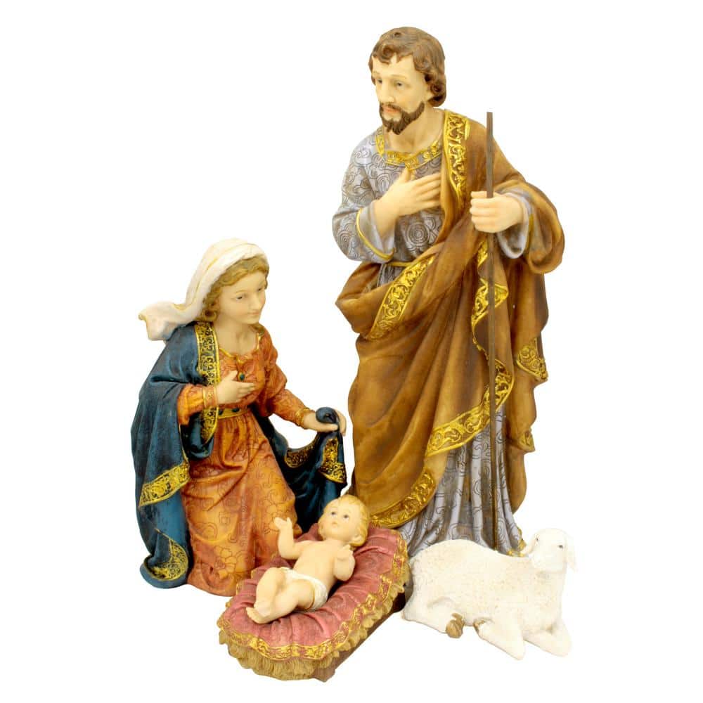 HILINE GIFT LTD. Nativity 18 in. H Garden Statue (4Pieces Set) 81855