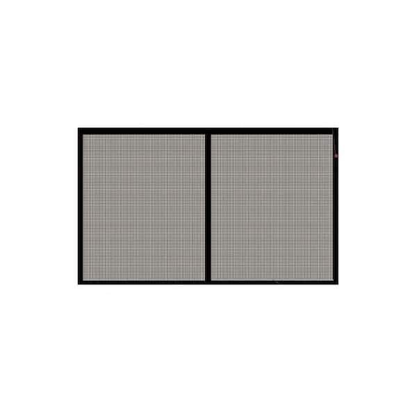 Shatex 16 ft. x 7 ft. Black Fiberglass Garage Door Screen