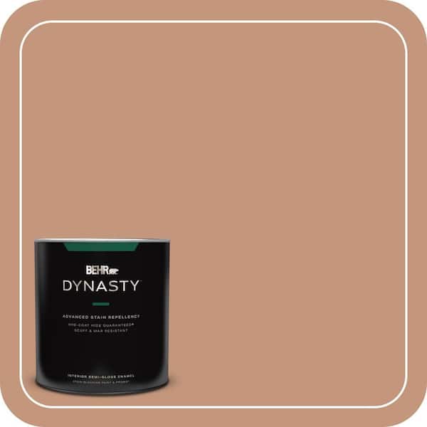 BEHR DYNASTY 1 qt. #ECC-50-3 Brick Path Semi-Gloss Enamel Interior Stain-Blocking Paint and Primer