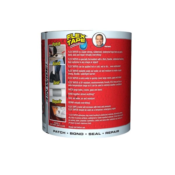 FLEX SEAL FAMILY OF PRODUCTS Flex Tape White 4 in. x 5 ft. Strong