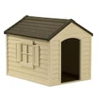 Trixie Natura Cottage Dog House, Peaked Roof, Adjustable Legs, Brown 