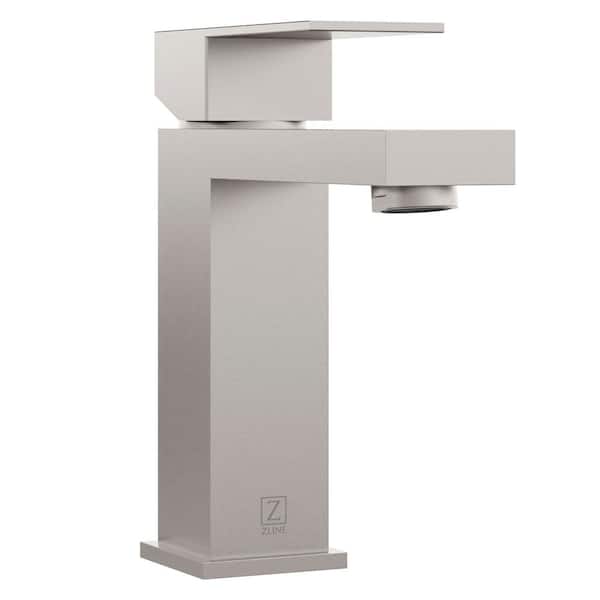 ZLINE Rubicon Modern Single Handle Bath Faucet in Brushed Nickel (RBCN2-BF-BN)