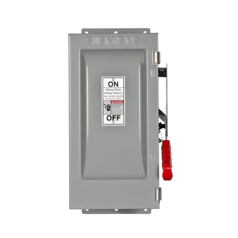 UPC 783643150829 product image for Siemens Heavy Duty 30 Amp 240-Volt 3-Pole Type 12 Fusible Safety Switch | upcitemdb.com