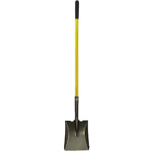 48 in. Classic Fiberglass Handle with Heavy-Duty Steel Square Point Blade Shovel and Cushion Grip