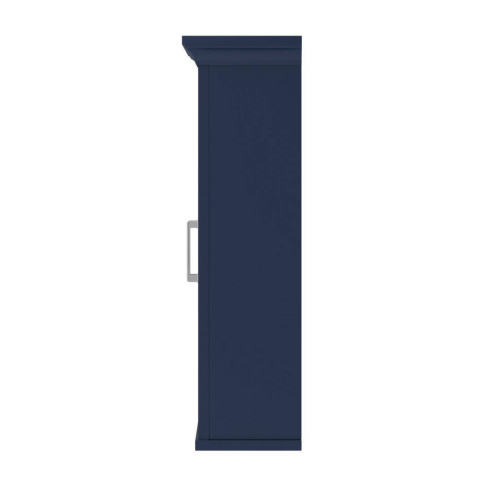 Lawson 24" x 28" Aegean Blue Wood Bathroom Wall Cabinet