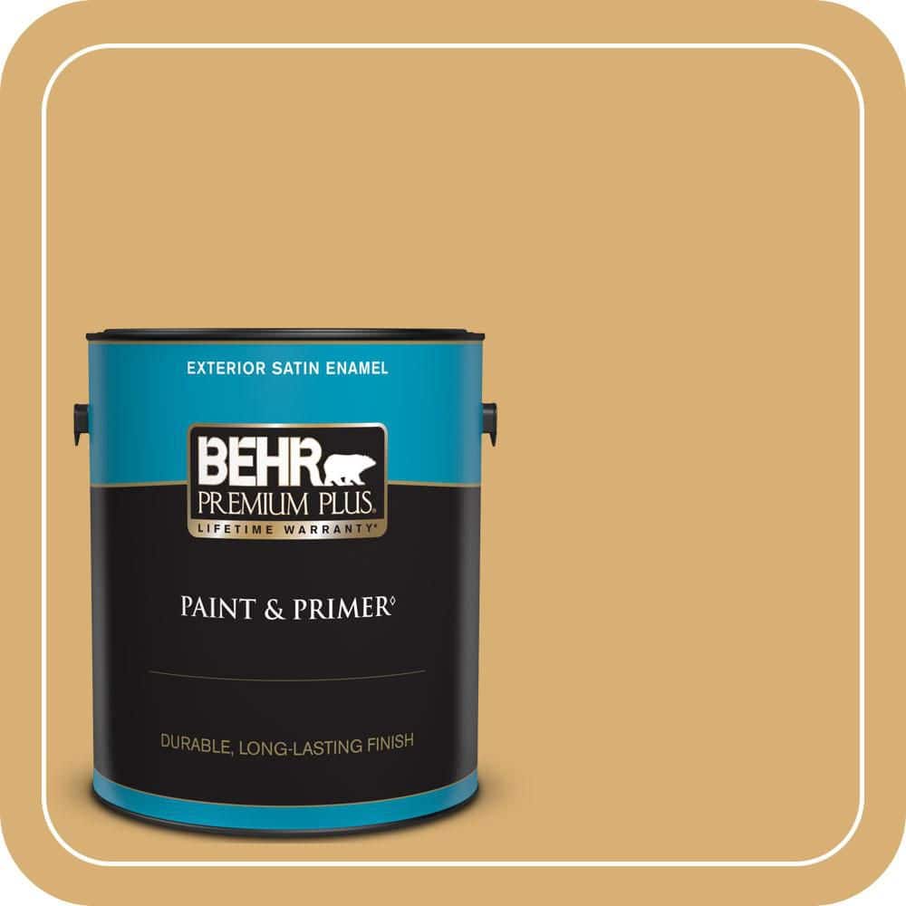 1 gal. Home Decorators Collection #HDC-AC-08 Mustard Field Satin Enamel Exterior Paint & Primer price history on PriceWatchPro