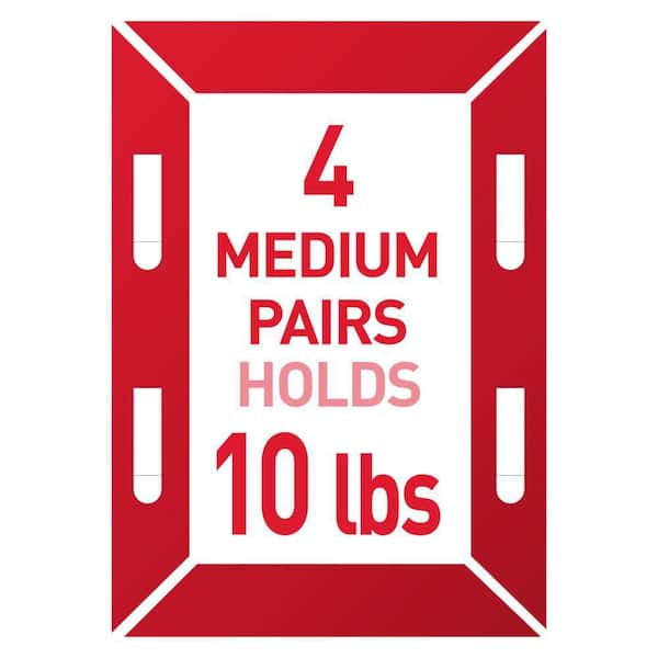 12 lb. Medium White Picture Hanging Strips (6 Pairs of Strips)
