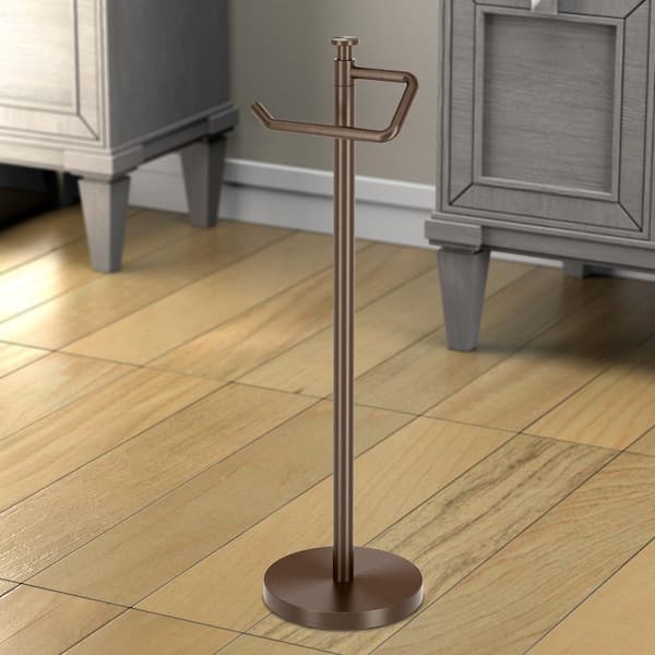 Freestanding Toilet Paper Holder in Bronze
