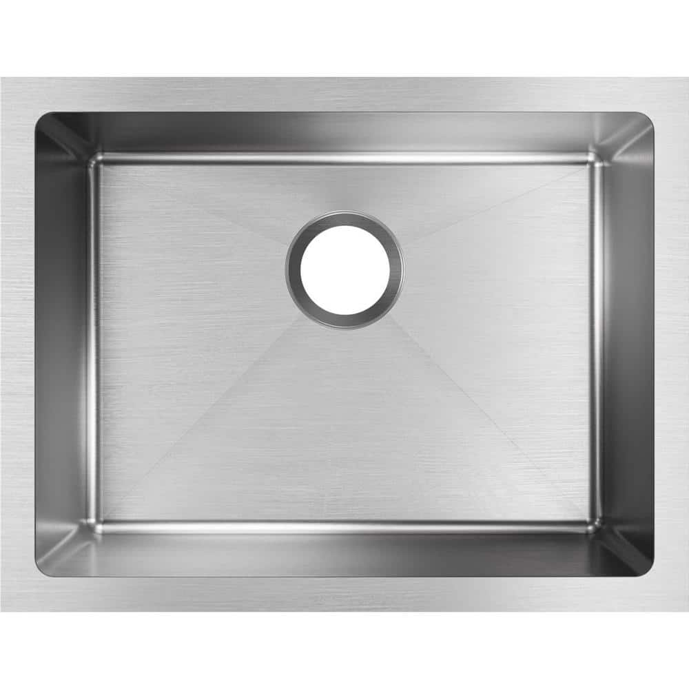 Elkay Crosstown Undermount Stainless Steel 24 In Single Bowl Kitchen   Stainless Steel Elkay Undermount Kitchen Sinks Efru211510t 64 1000 