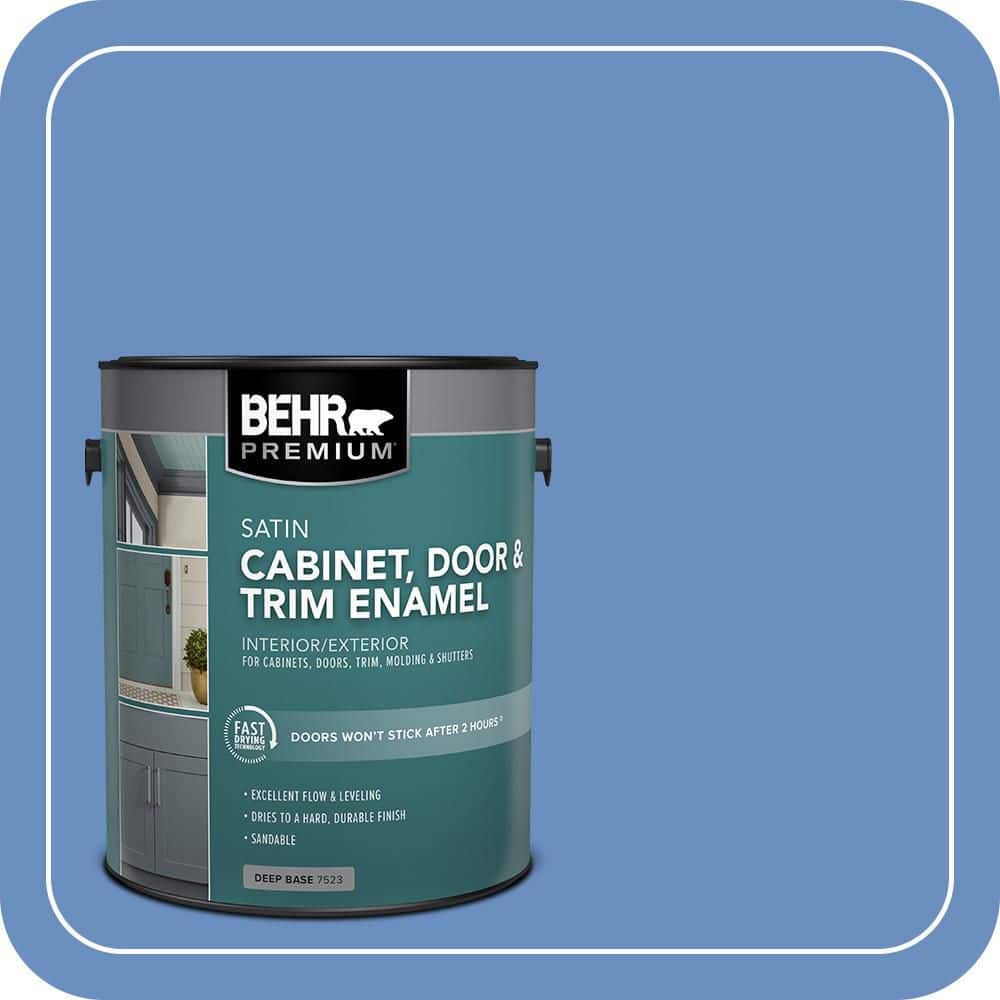 BEHR PREMIUM 1 gal. #HDC-MD-02 Lapis Lazuli Satin Enamel Interior