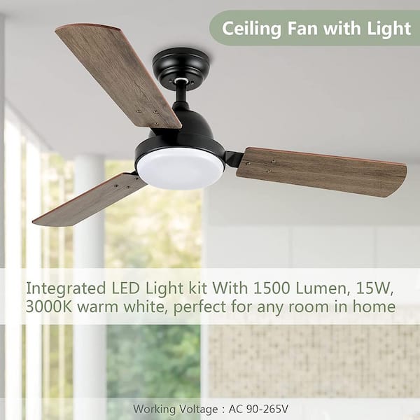 52" Hunter Bronze Outdoor Damp Rated Ceiling Fan w/ LED Light Lodge Cabin Porch 