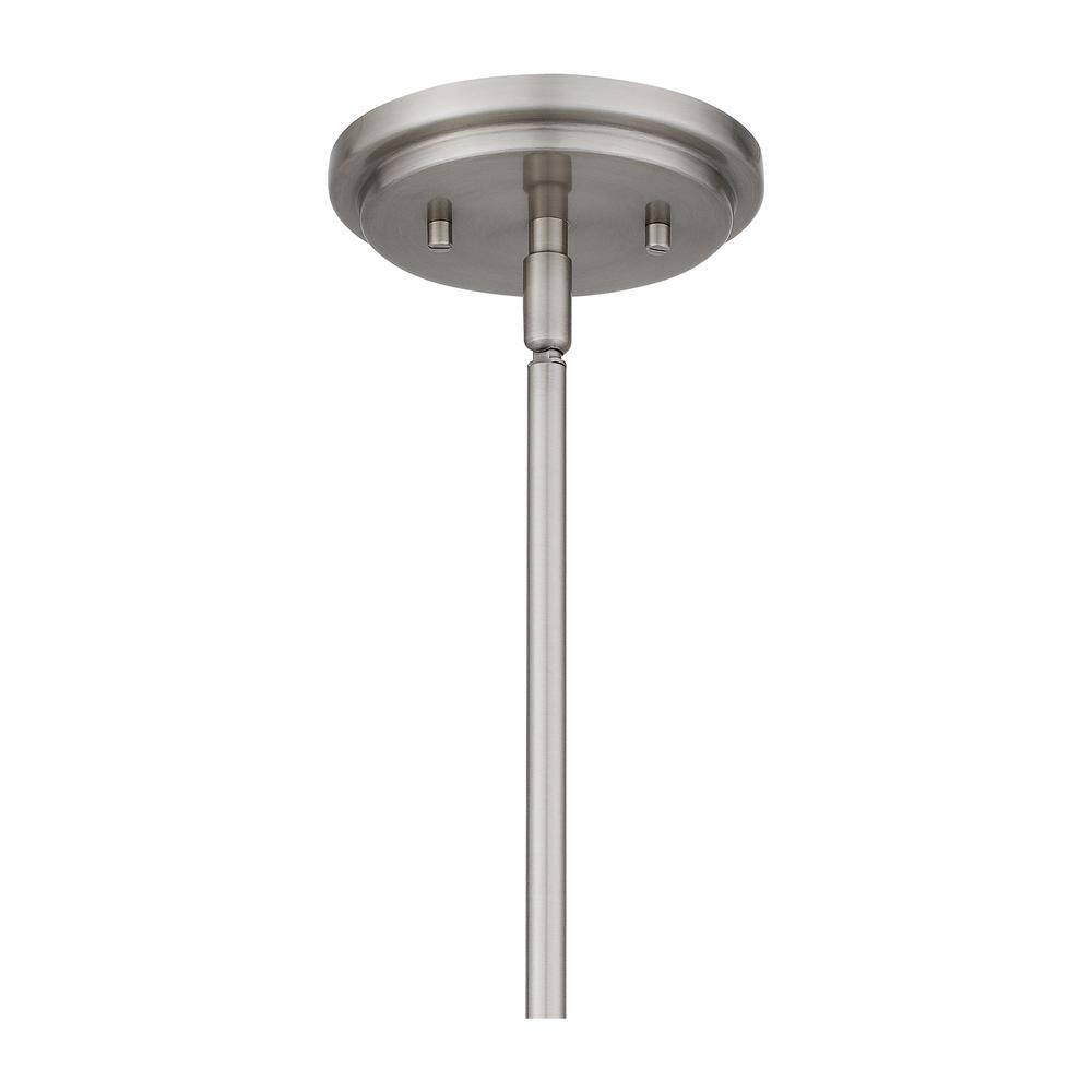 Aria 17" Polished Nickel and Glass 3-Light Pendant