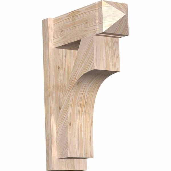 Ekena Millwork 8 in. x 28 in. x 20 in. Westlake Arts and Crafts Smooth Douglas Fir Outlooker