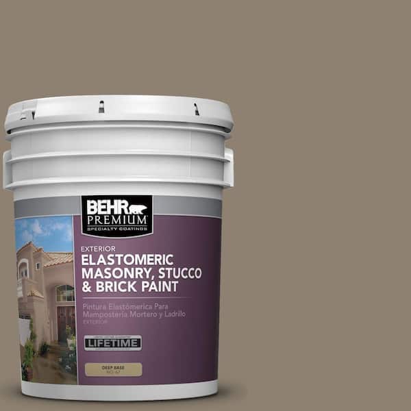 BEHR PREMIUM 5 gal. #MS-53 Woodstock Green Elastomeric Masonry, Stucco and Brick Exterior Paint
