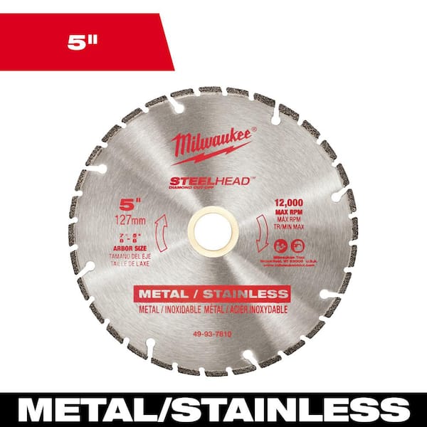 Milwaukee 5 in. Steelhead Diamond Cut Off Blade