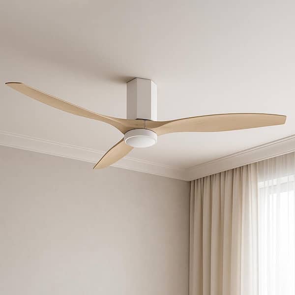 FACET 60.0 in. Integrated LED Indoor/Outdoor Matte White Ceiling Fan with Remote Control