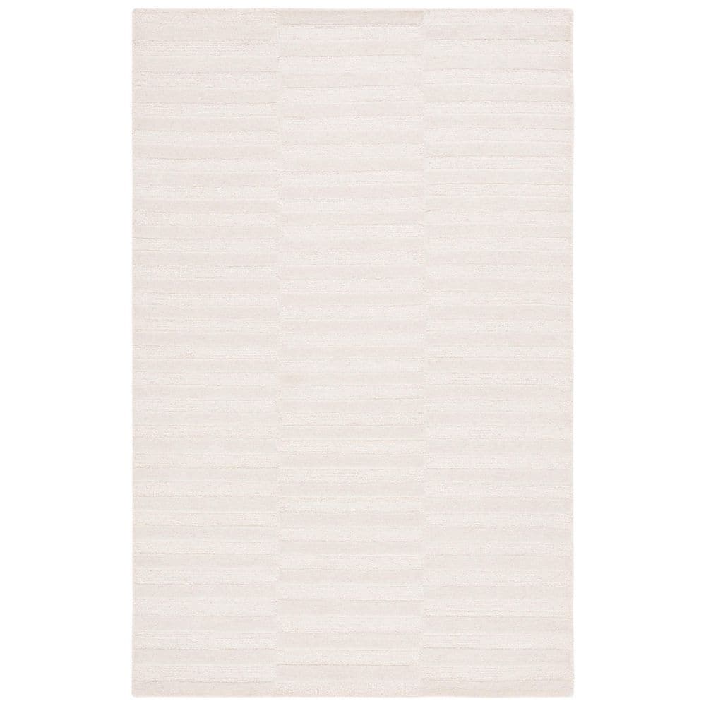 Ebony 4 ft. x 6 ft. Ivory Solid High-Low Area Rug price history on PriceWatchPro