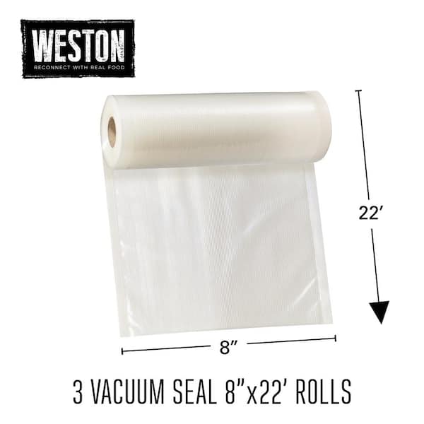 Weston Brands Vacuum Sealer Bags - 8 X 22', 3 7405005