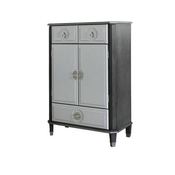 Acme Furniture House Beatrice 3-Drawer Gunmetal Chest 52 In. X 17 In. X ...