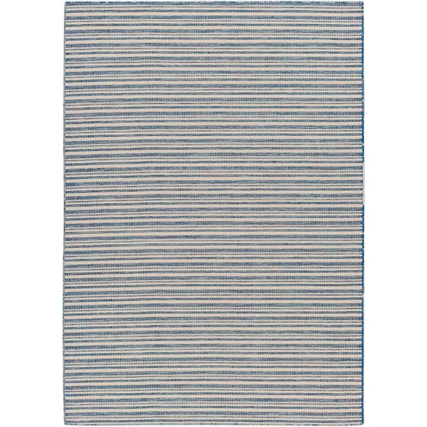 Artistic Weavers Hampton Light Blue Stripes 4 ft. x 6 ft. Indoor/Outdoor Area Rug