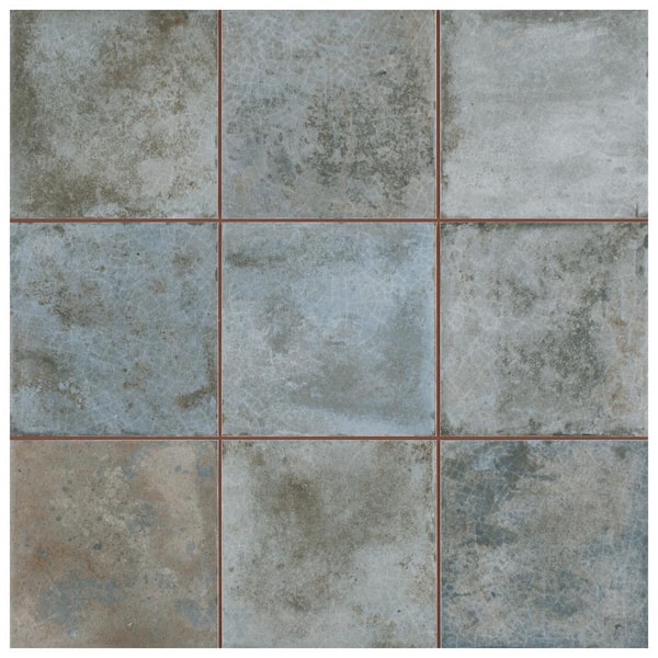 Merola Tile Kings Etna Sage 13 -1/8 in x 13 -1/8 in. Ceramic Floor and Wall Tile Merola Tile Kings Etna Sage 13 -1/8 in x 13 -1/8 in. Ceramic Floor and Wall Tile