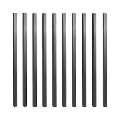 36 in. x 3/4 in. Galvanized Square Balusters (10-Pack)
