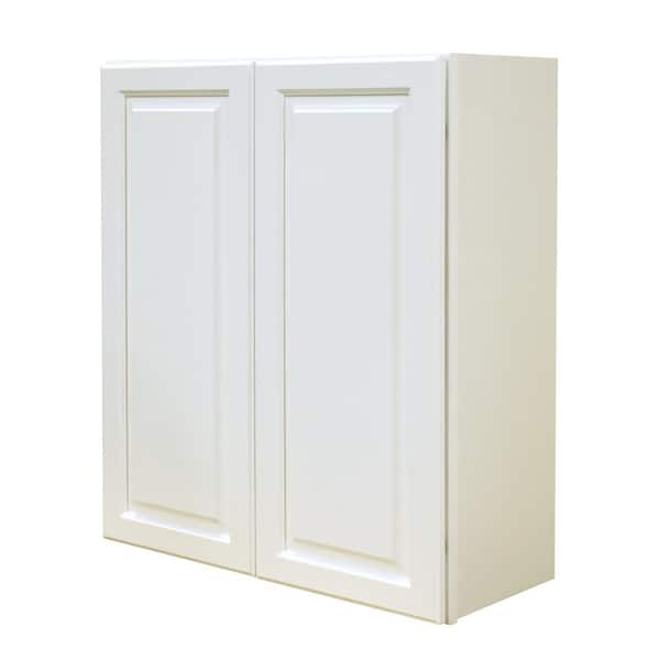LIFEART CABINETRY LaPort Assembled 33x36x12 in. Wall Cabinet with 2 Doors 2 Shelves in Classic White
