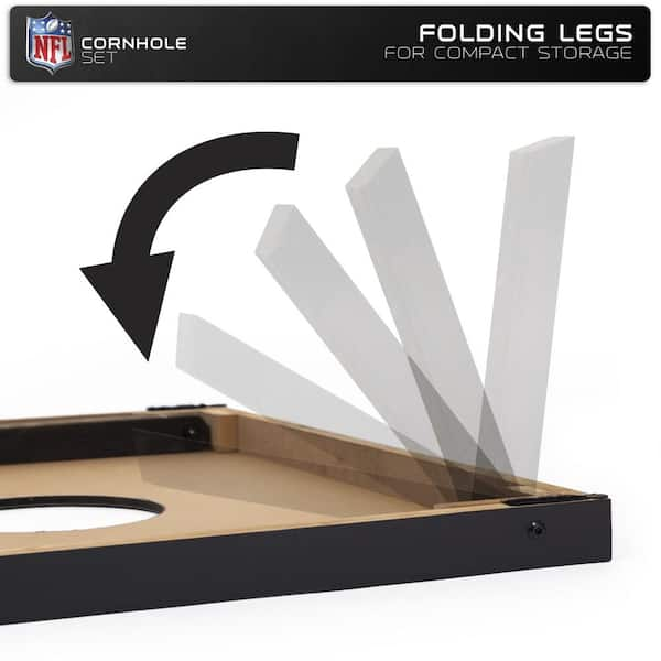 Las Vegas Raiders 2' x 3' Cornhole Board Tailgate Toss Set 