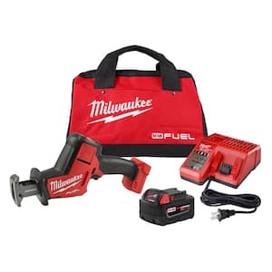 M18 FUEL 18-Volt Lithium-Ion Brushless Cordless HACKZALL Reciprocating Saw Kit W/(1) 5.0Ah Batteries, Charger & Tool Bag