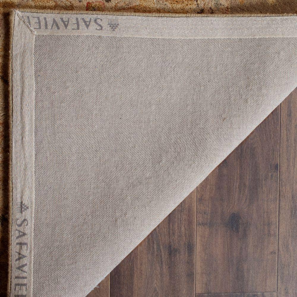 Heirloom Beige Round Hand-Tufted Wool Area Rug - 8'3" x 11'