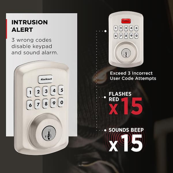 Kwikset Balboa Brushed Entry Lock and Single Cylinder Deadbolt ANSI/BHMA Grade 3 1-3/4 in. Kwikset Balboa Brushed Entry Lock and Single Cylinder Deadbolt ANSI/BHMA Grade 3 1-3/4 in.