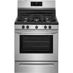 30 in. 5.0 cu. ft. Gas Range with Self-Cleaning Oven in Stainless Steel