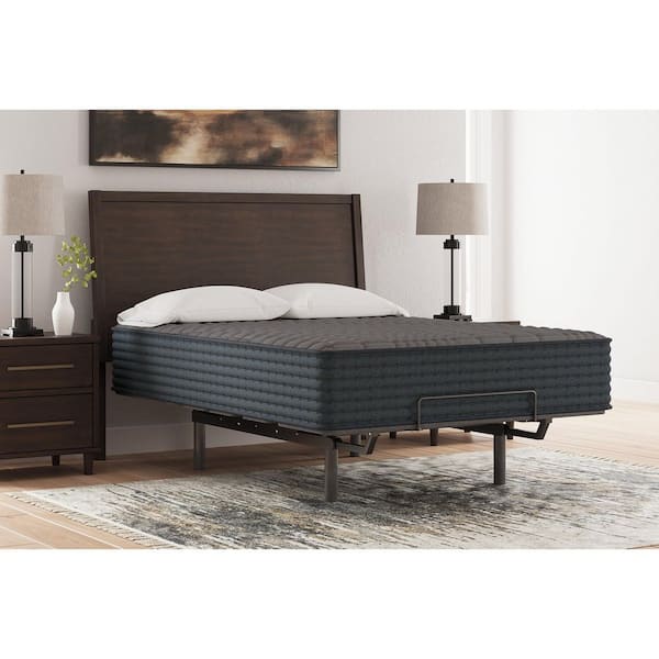 Gray 1200-Hybrid King Firm Hybrid 12 in. Bed-in-a-Box Mattress