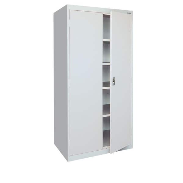 Sandusky 72 in. H x 36 in. W x 18 in. D Freestanding Steel Cabinet in Dove Gray