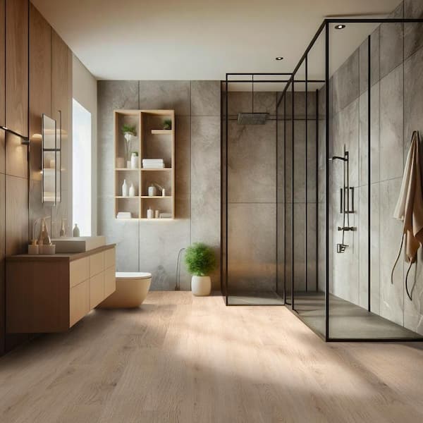 Glenford 20 MIL x 7 in. W x 48 in. L Waterproof Click Lock Luxury Vinyl Plank Flooring (23.77 sq. ft./Case)