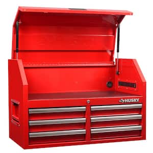 36 in. W x 18 in. D Standard Duty 6-Drawer Top Tool Chest in Gloss Red