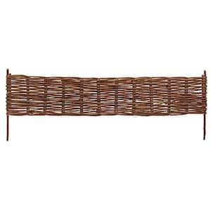 X-Large 72 in. L x 16 in. H Woven Willow Brown Flexible Edging