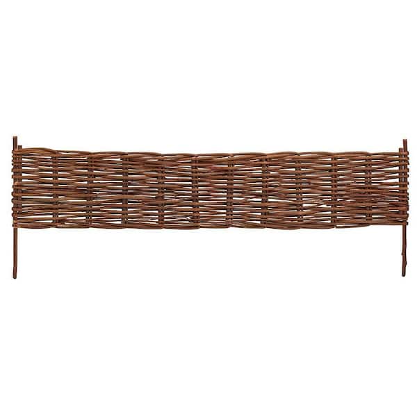 Master Garden Products X-Large 72 in. L x 16 in. H Woven Willow Brown Flexible Edging