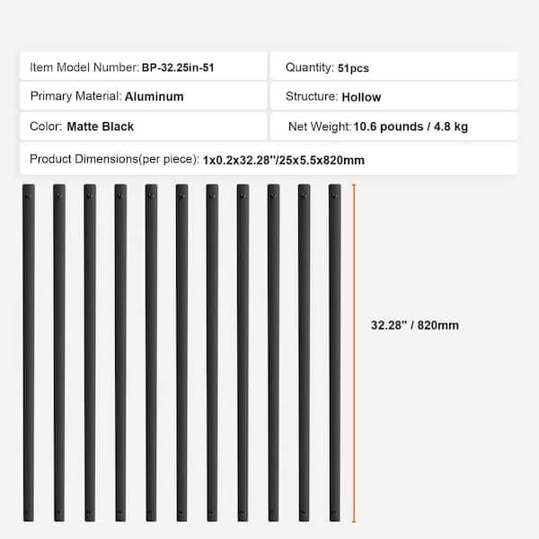 SVOPES x Aluminum Alloy Staircase Balusters, 51