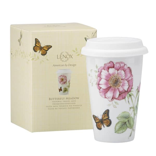 Lenox Butterfly Meadow 10 oz Travel Mug